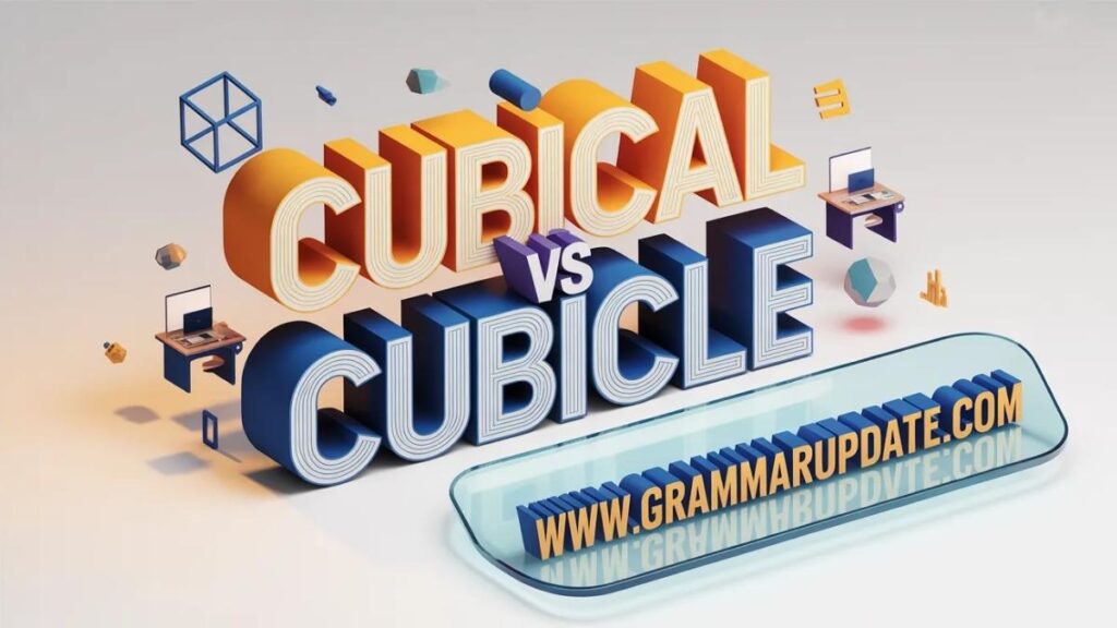 Cubical vs Cubicle Quick Answer