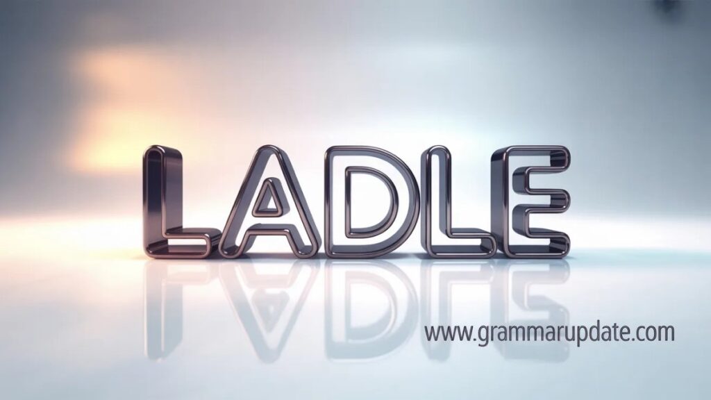 Meaning of Ladle Definition and Conceptual