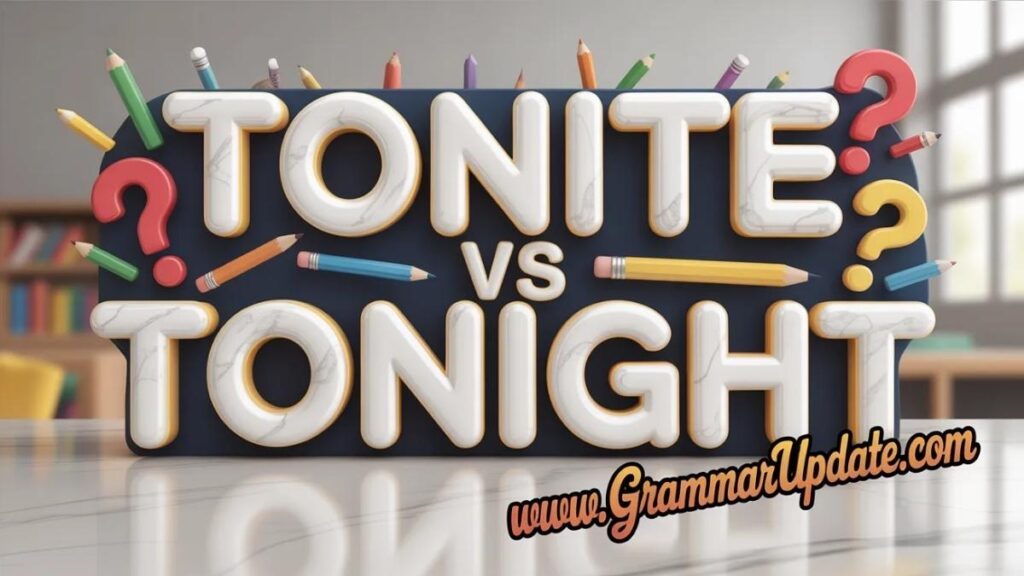 Tonite vs Tonight Difference and Which is Correct?