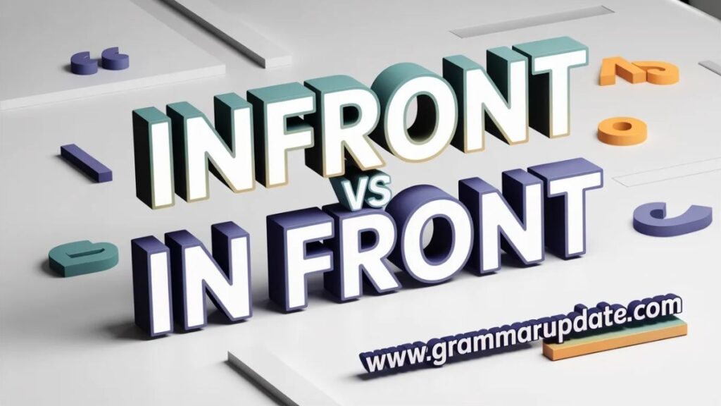 Infront vs In Front? Which Is Correct?