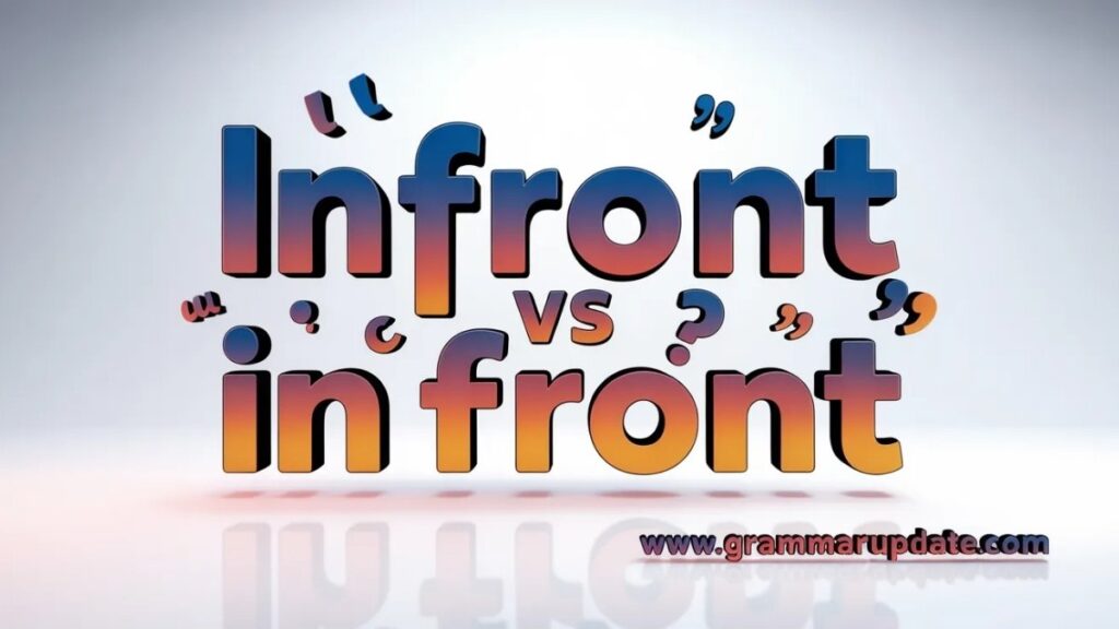 Quick Answer Infront vs In Front