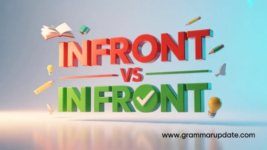 In Front vs Other Similar Phrases