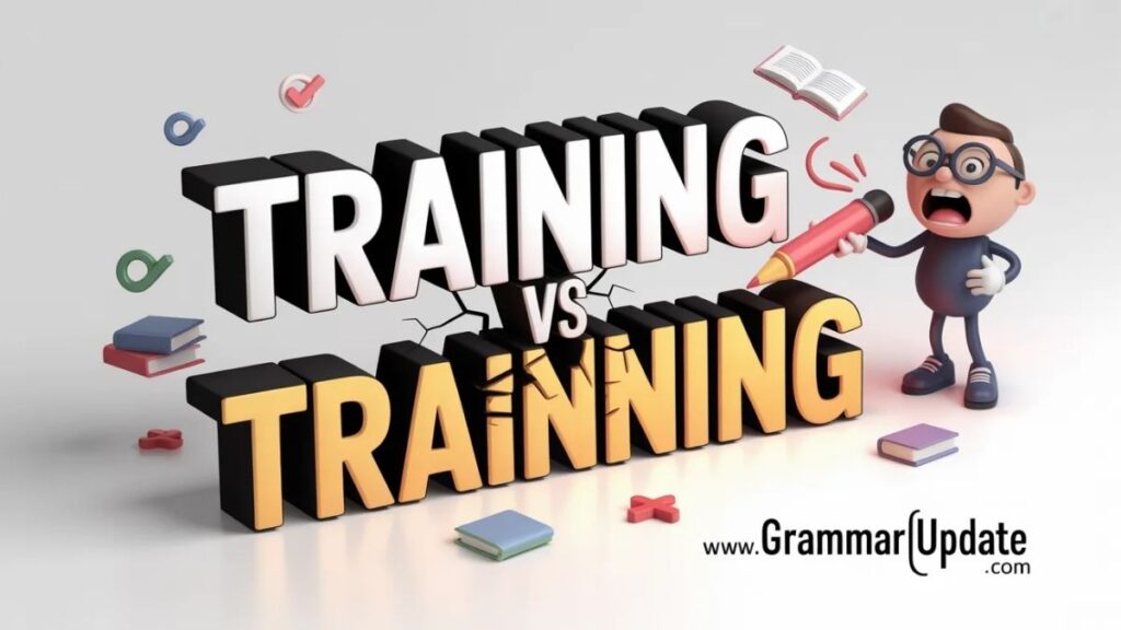 The Clear Answer Training vs Trainning