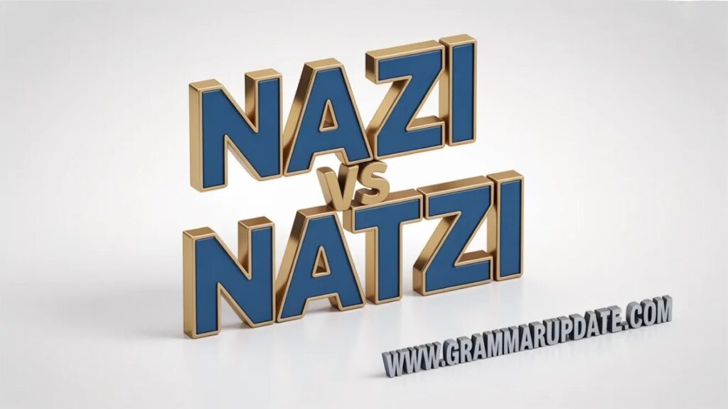 Natzi vs Nazi Which Is the Correct Spelling?