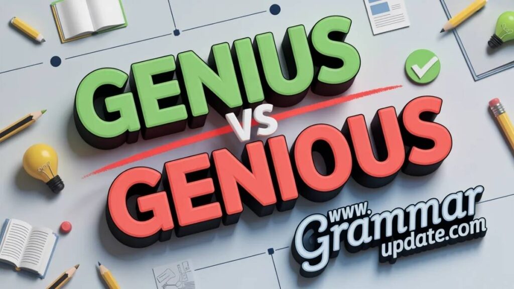 Genius vs Genious Correct Spelling and Usage