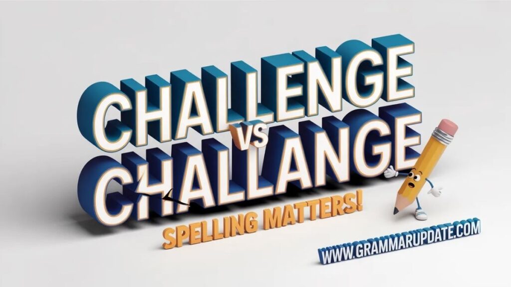 Challenge vs Challange Which Is Actually Right?