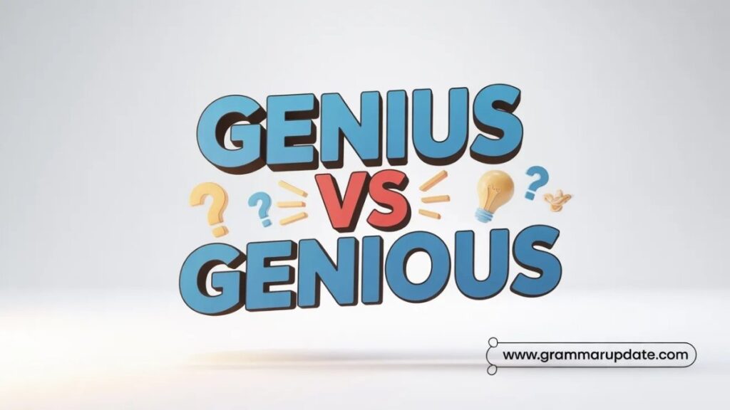 Genius vs Ingenious Understanding the Real Difference
