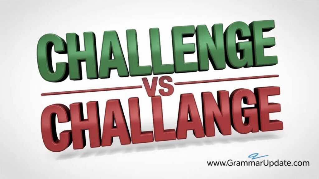 Challenge vs Challange Which Is Correct?