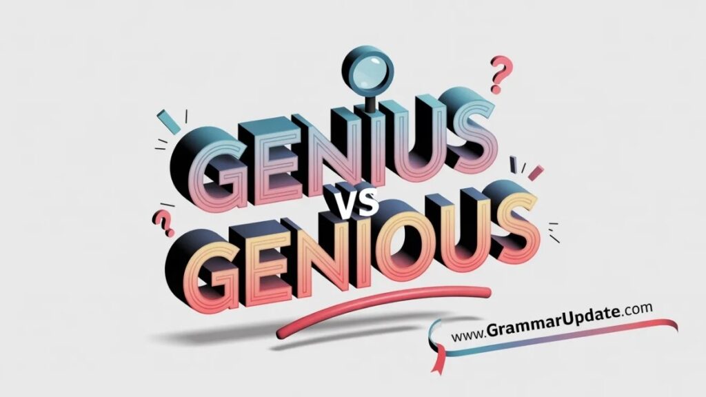 Quick Answer Genius vs Genious?