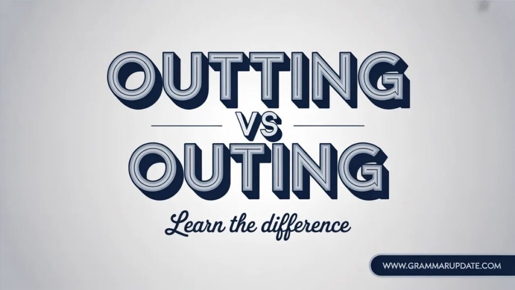 Outting vs Outing Correct Spelling and Proper Usage