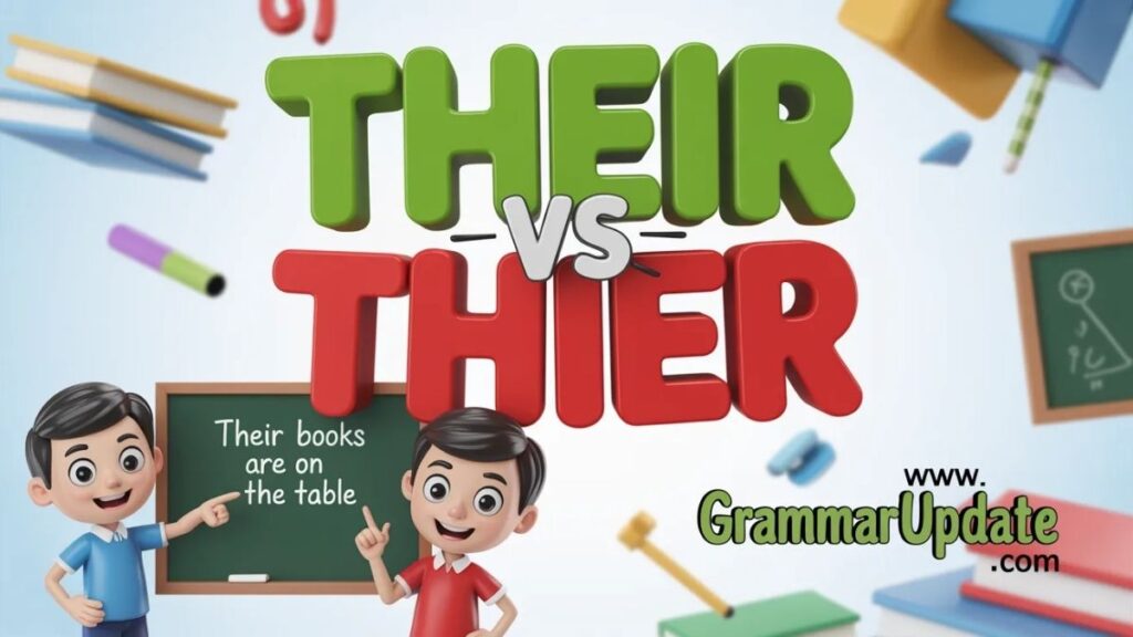 Their vs Thier Which One Is Correct in English Grammar?