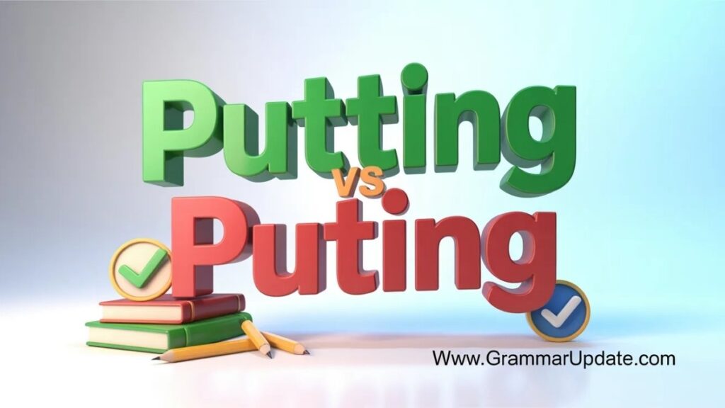 Putting vs Puting Which Spelling Is Correct?