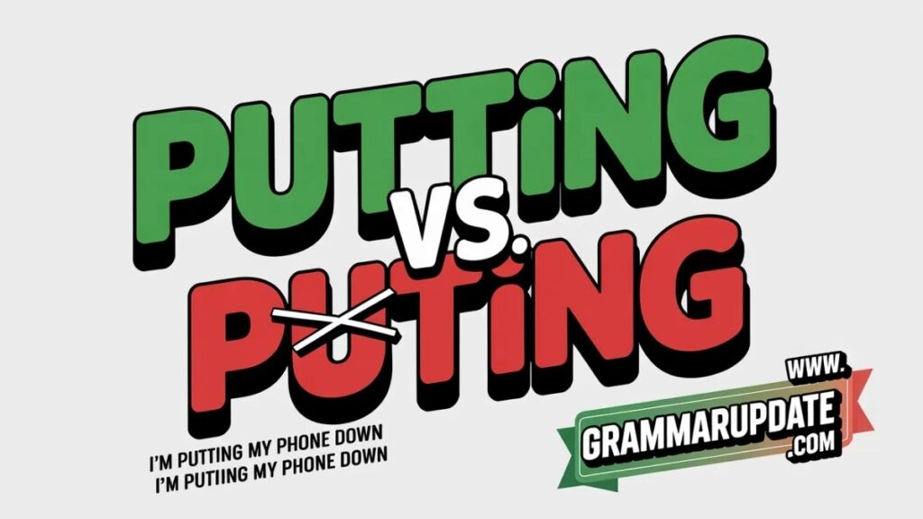 Practice Session Putting vs Puting