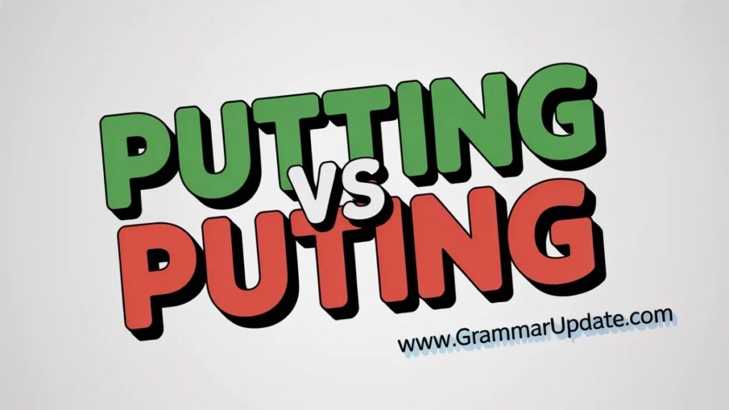 Why “Putting vs Puting” Confuses So Many Learners