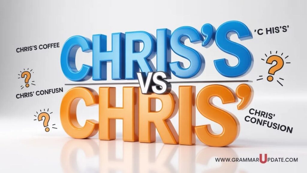 Practice Sessions Chris’s vs Chris’ 