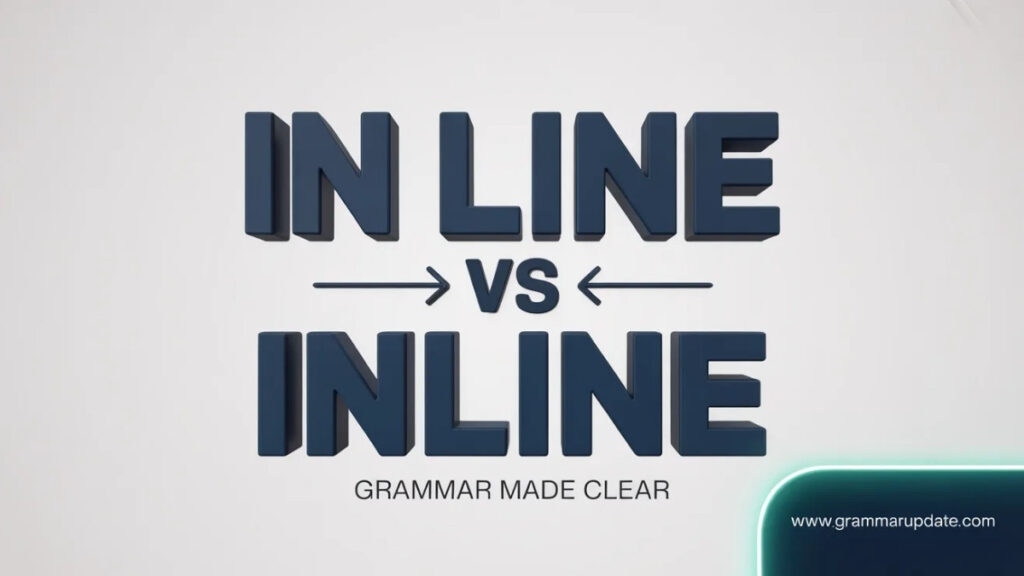 In Line vs Inline Which One Is Correct and Usage