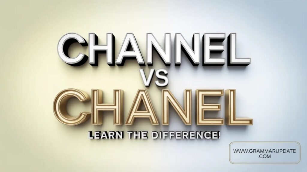 Channel vs Chanel Difference and Usage