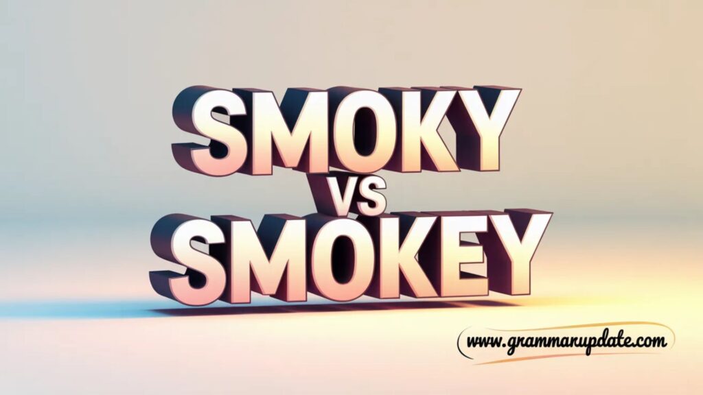 Smoky vs Smokey Differences and Correct Usage