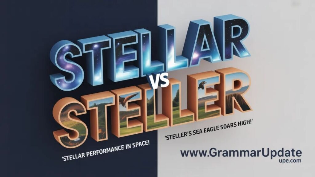 Stellar vs Steller Differences and Usage