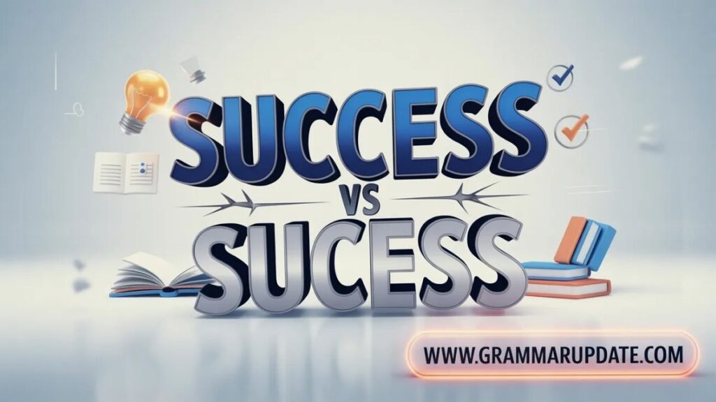 Success vs Sucess Which is Correct? Complete Guide