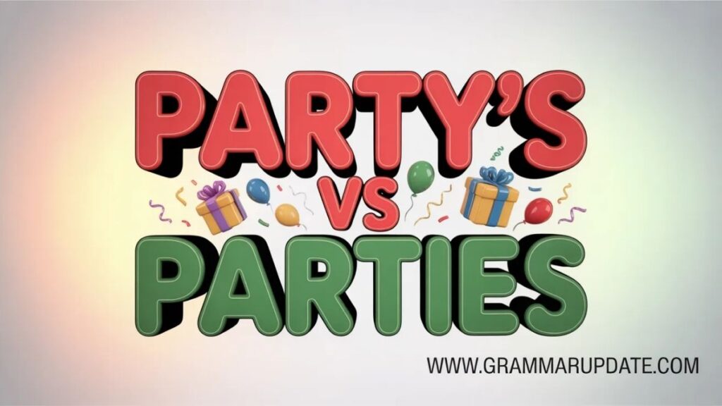 How to Remember Party’s vs Parties and Parties’ Easily