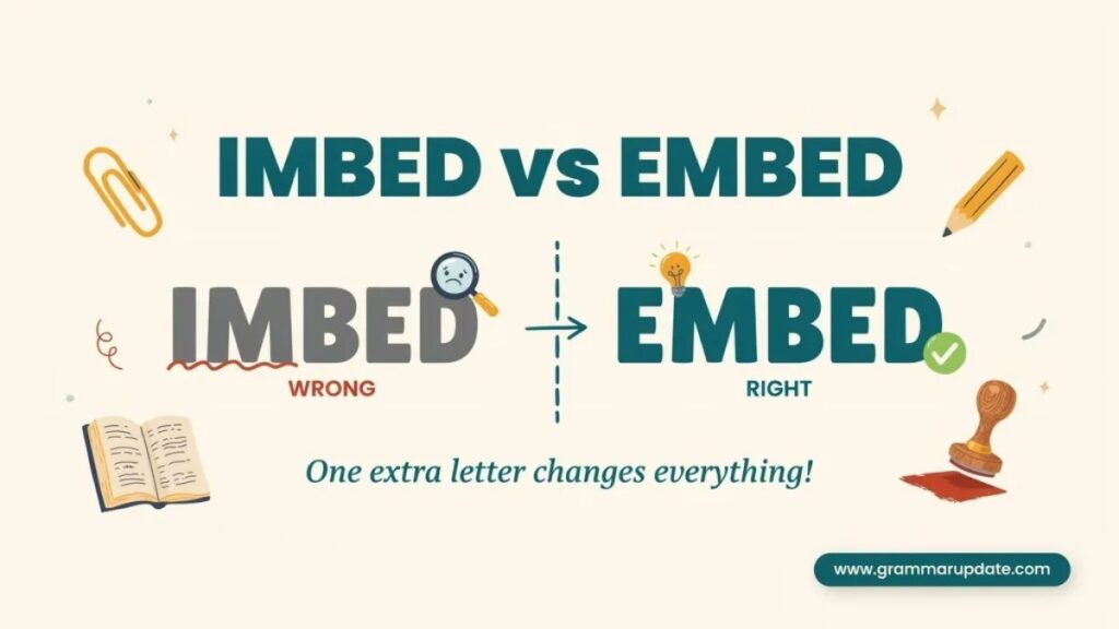 Imbed vs Embed Which Spelling Should You Use?