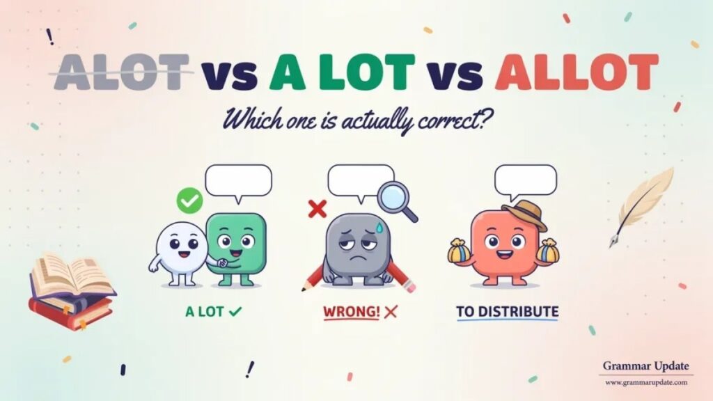 Practice Session Alot vs A Lot vs Allot
