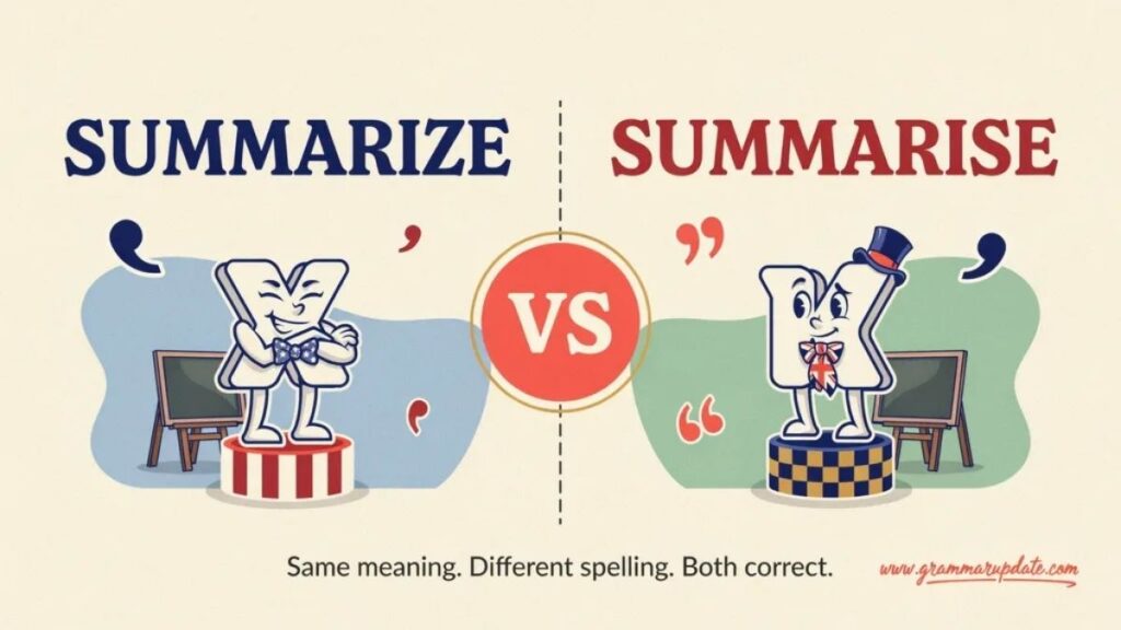 Summarizing vs Summarising Which Spelling Is Right