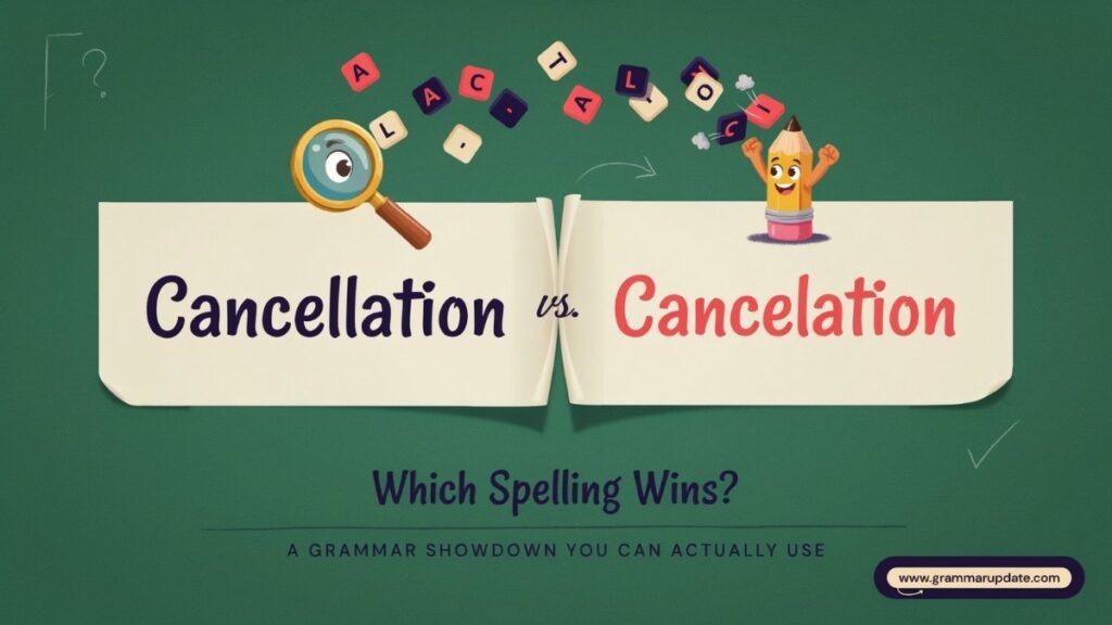 Cancellation vs Cancelation The Difference