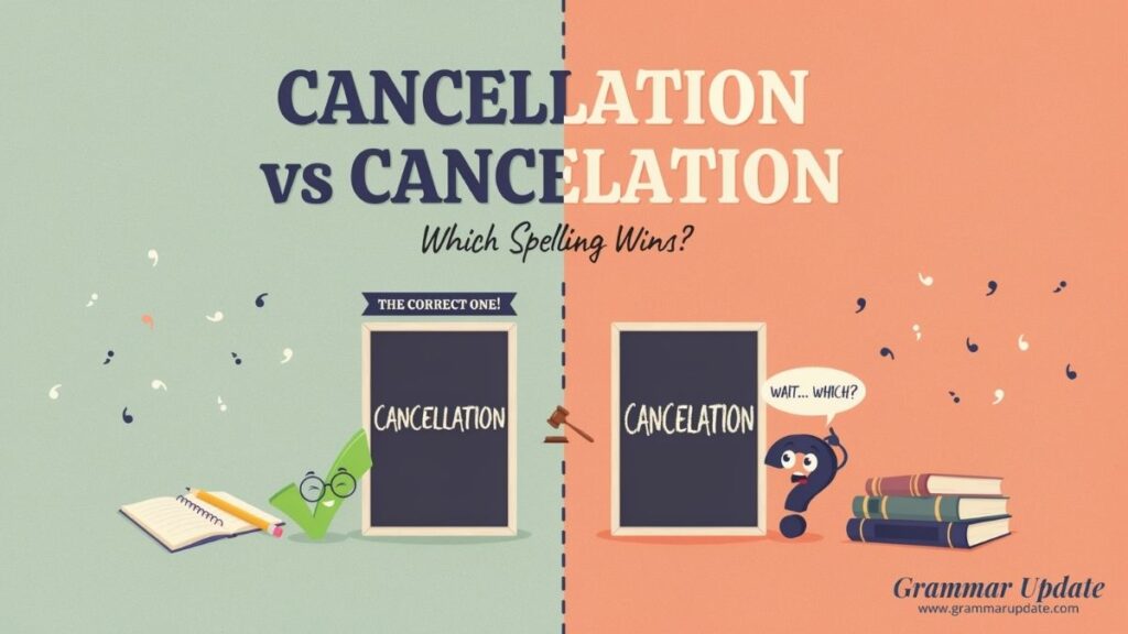 Cancellation, Canceled, Cancelled, Canceling, and Cancelling
