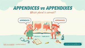 Appendices vs Appendixes Which is Correct and Usage? - Grammar Update