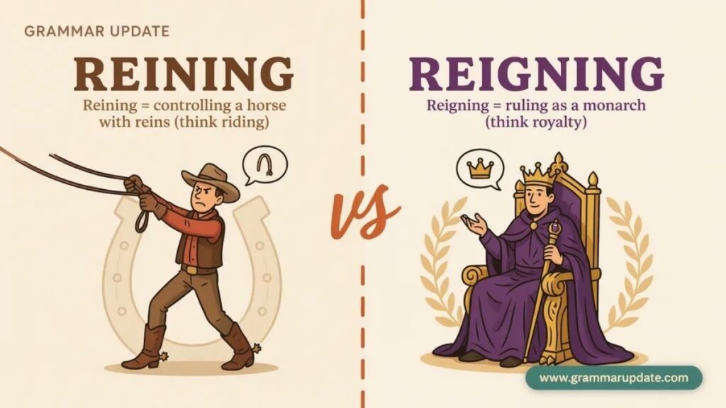 Reining vs Reigning Which Is Difference?