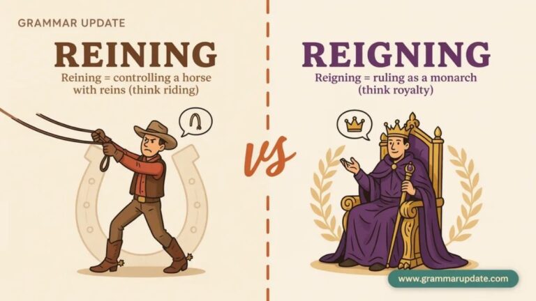Reigning Images Reining vs Reigning Which Is Difference? - Grammar Update