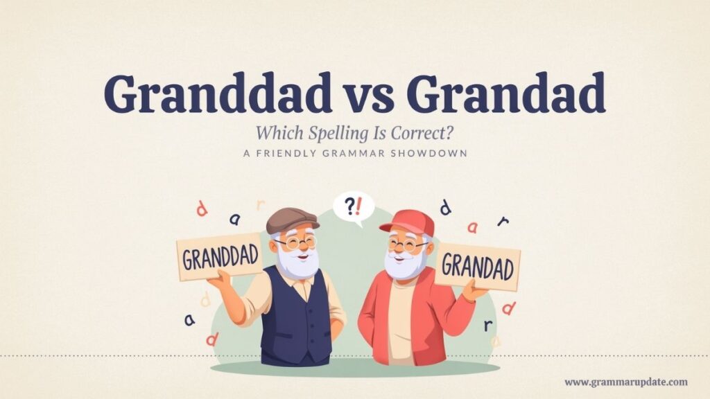 Granddad vs Grandad which spelling is Correct and Usage?