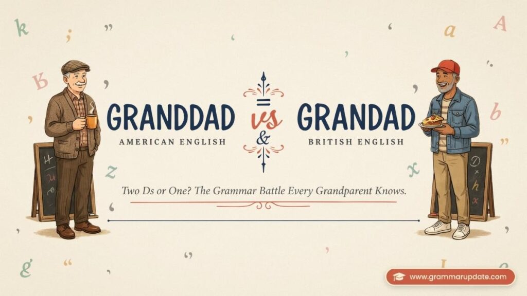 Granddad vs Grandad Quick Answer