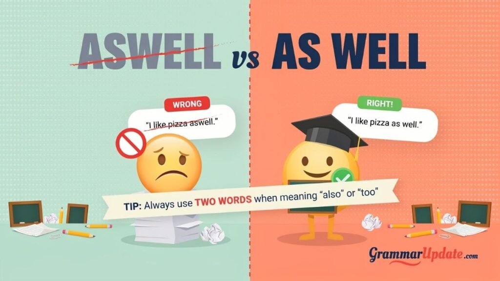 Aswell vs As Well Meaning Explained