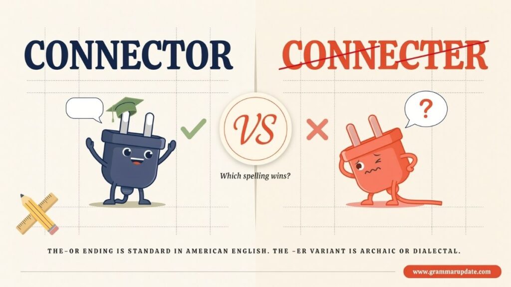 Connector vs Connecter Which Spelling Is Correct?