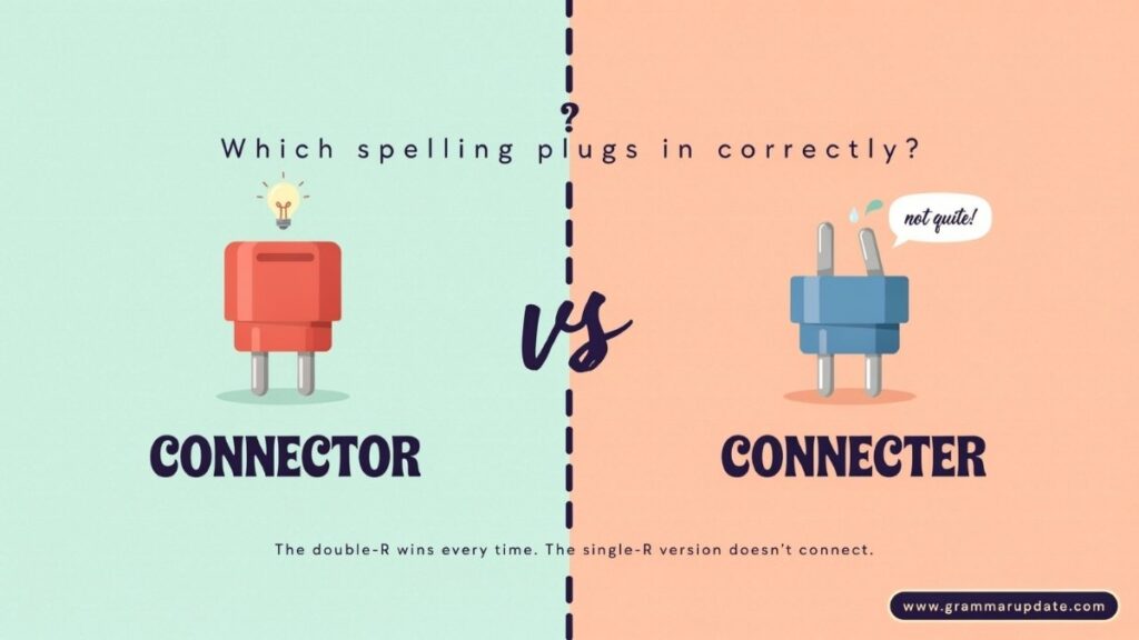 Practice Session Connector vs Connecter