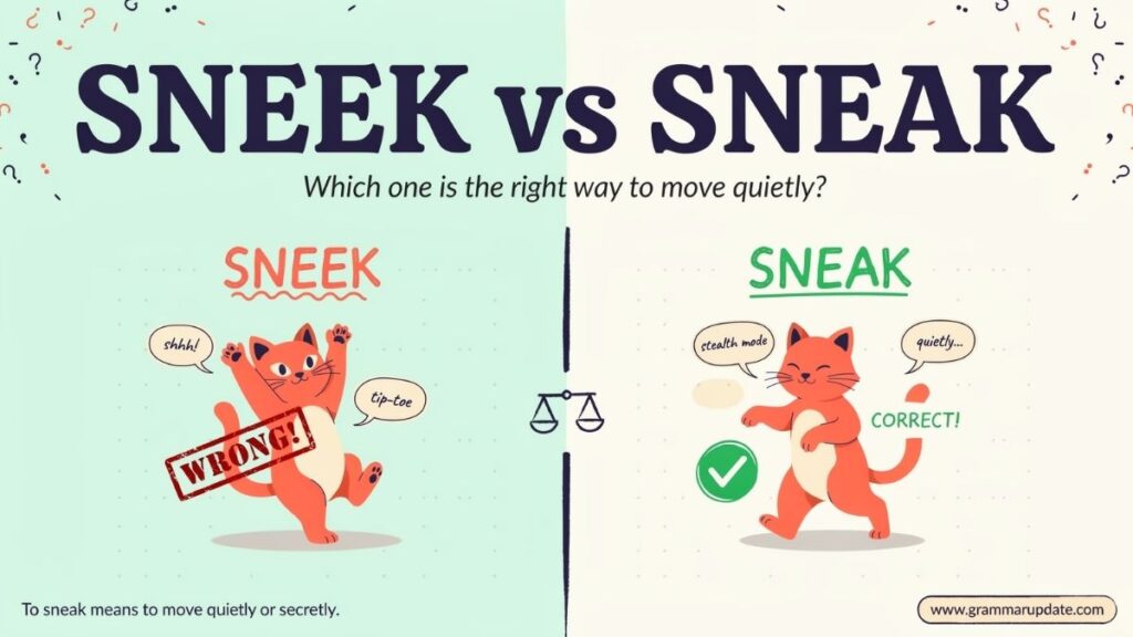 Quick Answer Sneek or Sneak?