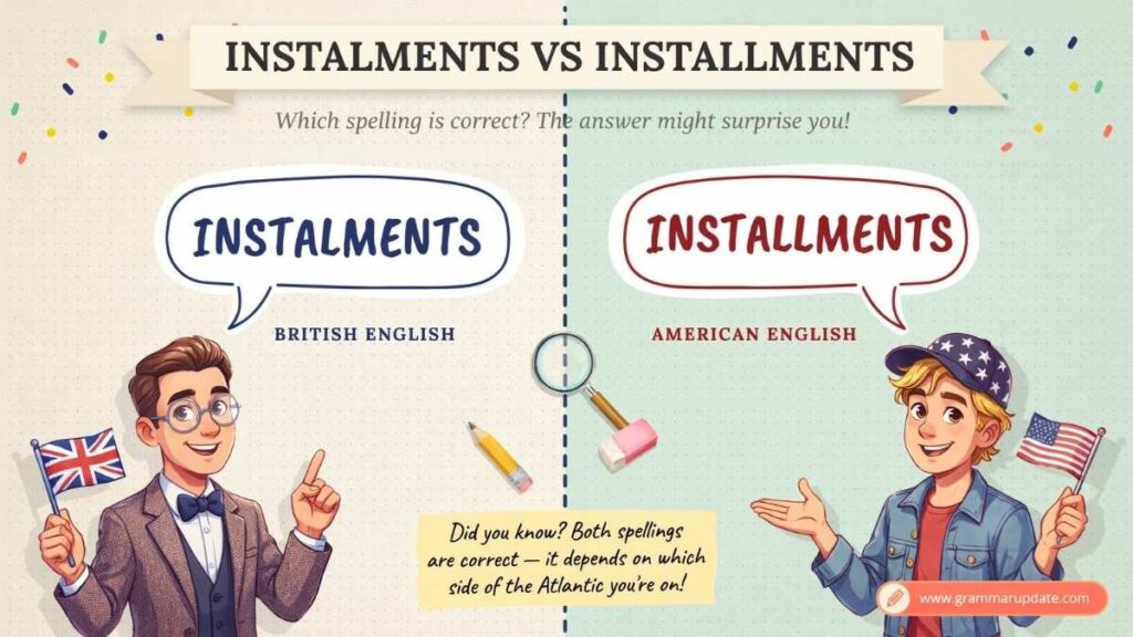 Instalments vs Installments Which Is Correct and Use It?