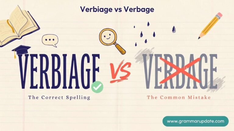 Verbaige Example Verbiage vs Verbage Which Spelling Is Correct? - Grammar Update