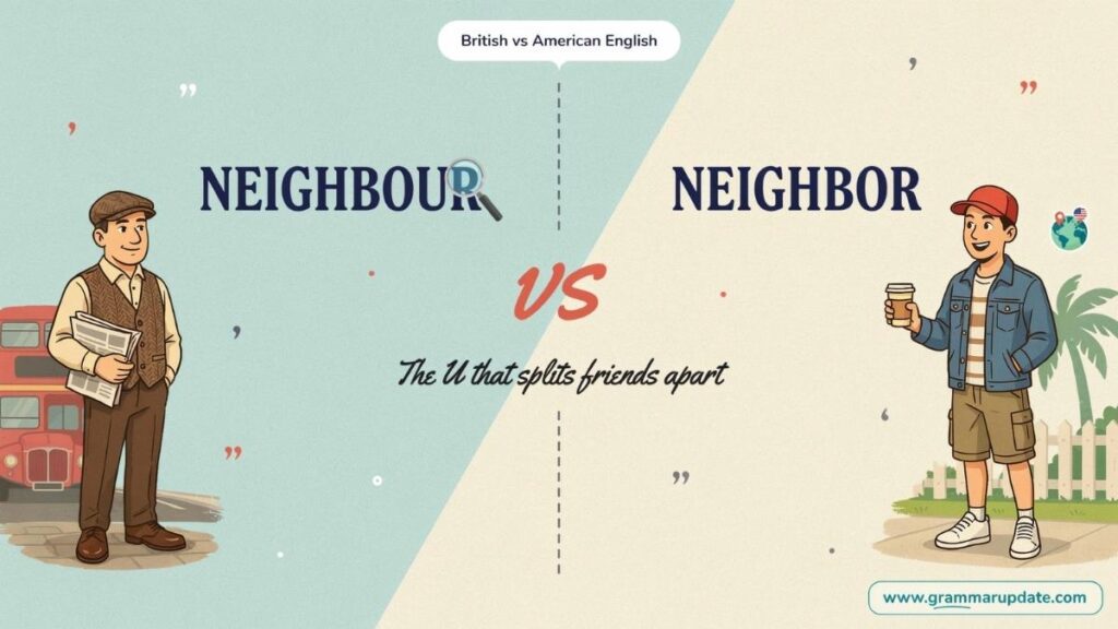 Neighbour vs Neighbor The Quick Answer