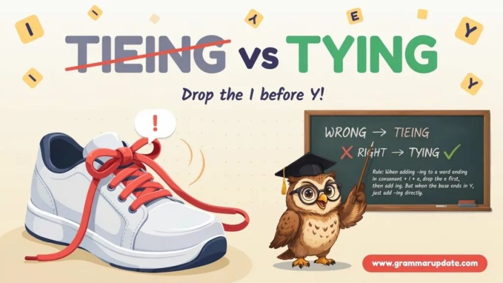 Tieing vs Tying Quick Answer