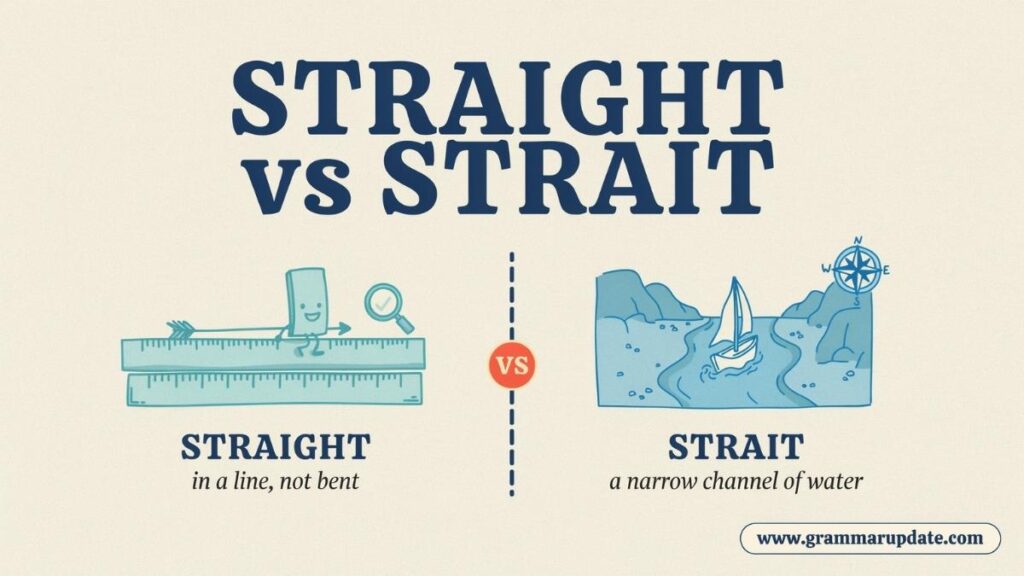 Straight vs Strait The Quick Answer