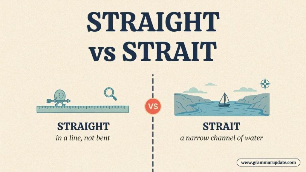Practice Session Straight vs Strait