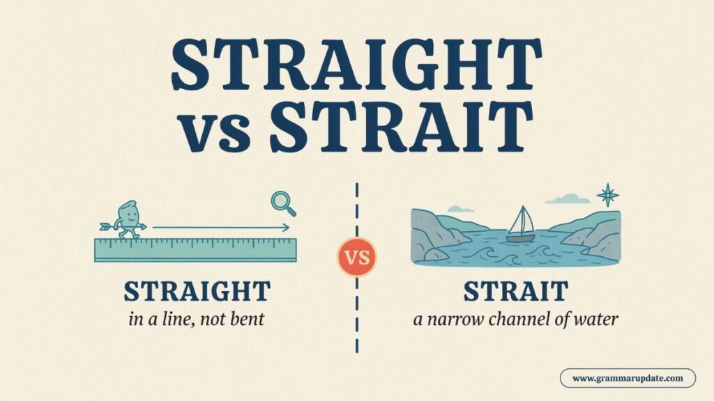 Straight vs Strait in Professional Writing
