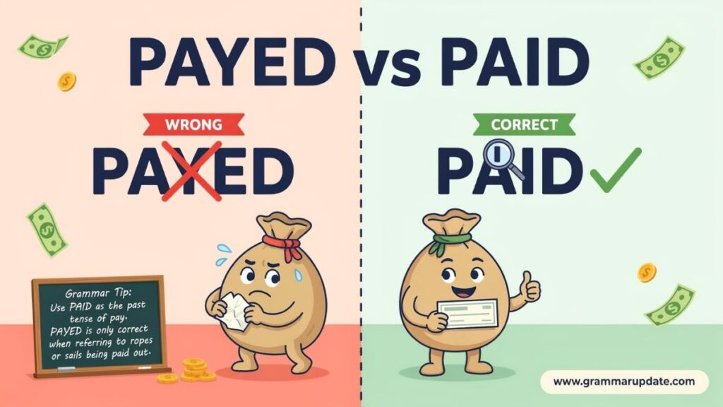 Payed vs Paid The Short Answer