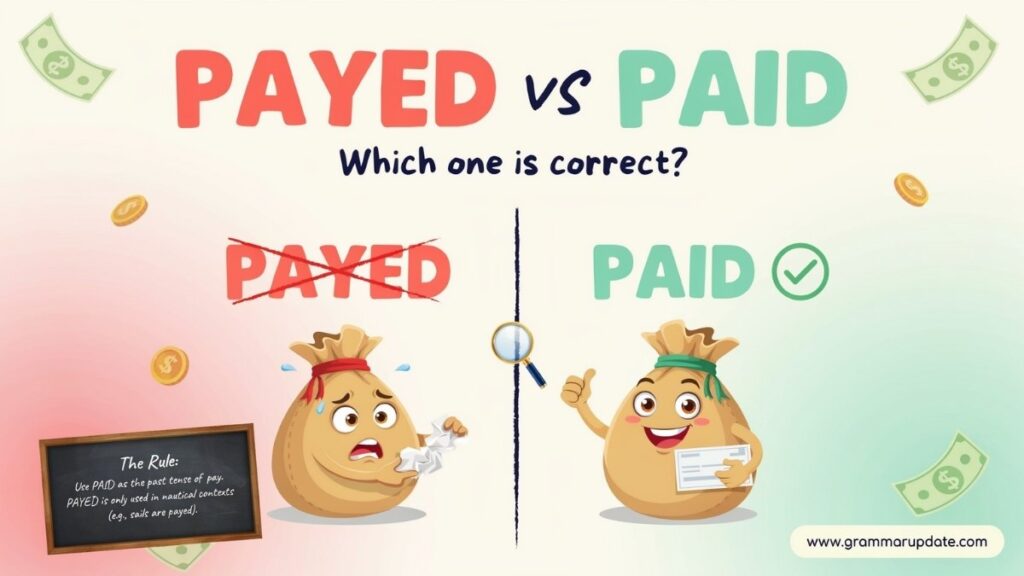 Why Do People Write Payed Instead of Paid?