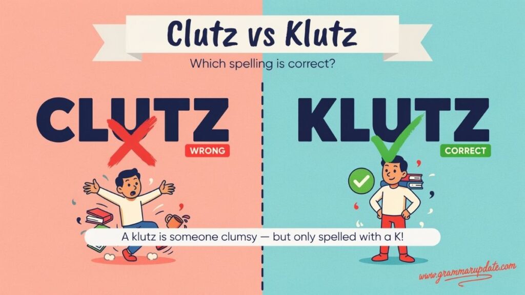 Clutz vs Klutz Which Spelling Is Correct?