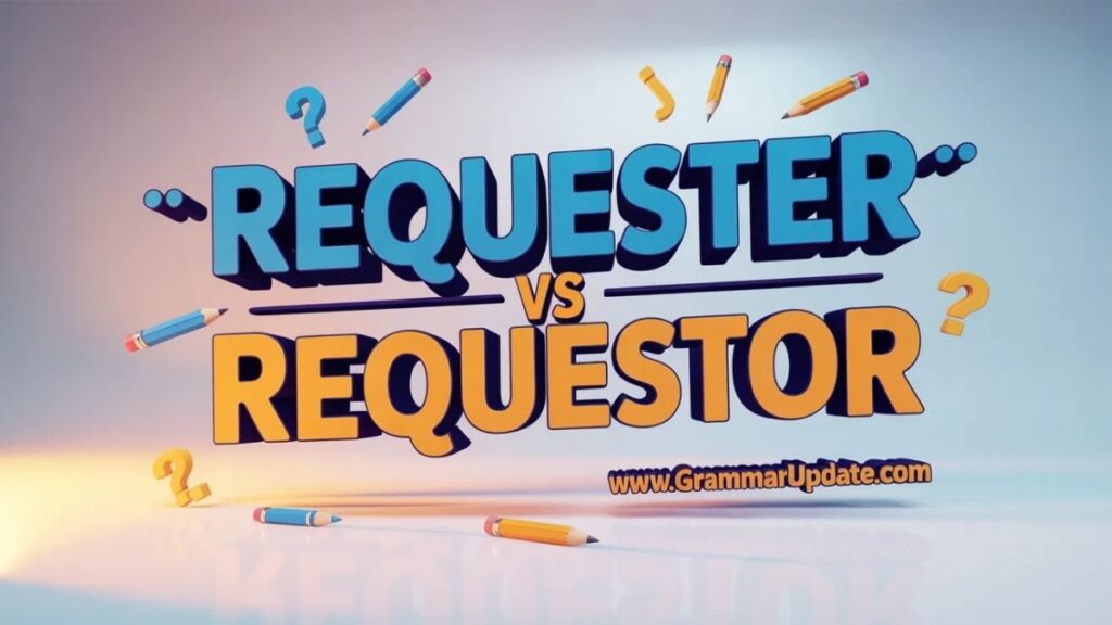 Requester vs Requestor UK Style and US Style